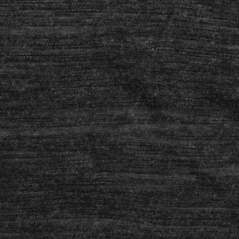 Heather Slub Acrylic Jersey Knit Fabric, 210 gsm — Black