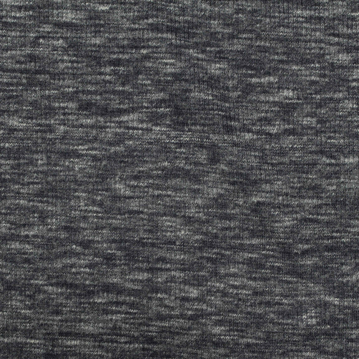 Light Grey Marl Rib Knit, Polyester, 310 gsm, 112 cm