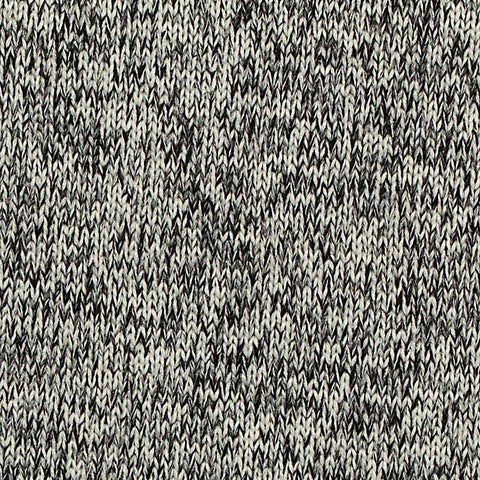 Black Marl Chunky Knit, Polyester, 242 gsm