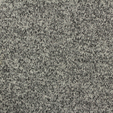 Black Marl Chunky Knit, Polyester, 242 gsm