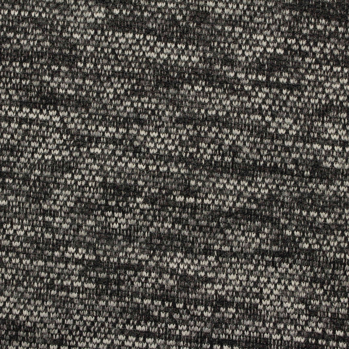 Black Marl Chunky Knit, Polyester, 237 gsm