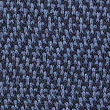 Jacquard 100% Polyester Chunky Knit Fabric, 239 gsm, 155 cm — Navy — texture