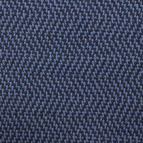 Jacquard 100% Polyester Chunky Knit Fabric, 239 gsm, 155 cm — Navy