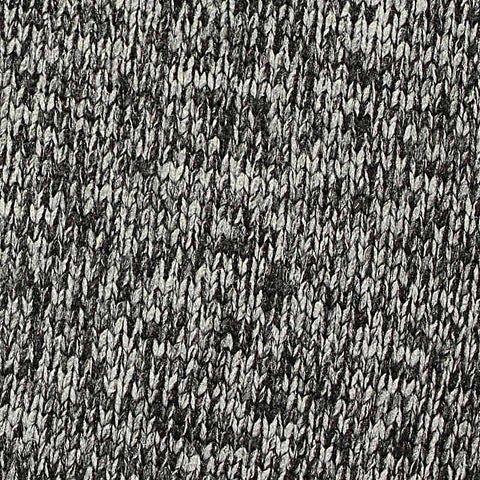 Black Marl French Terry, Polyester, 208 gsm
