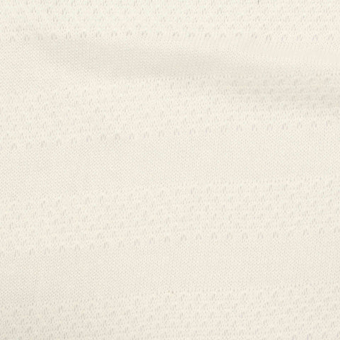 White Eyelet Jersey Knit, Polyester