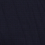 Dark Blue Tone-on-Tone Square Jacquard, Poly-Cotton