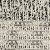 Black Horizontal-Stripe Chunky Knit, Poly-Viscose — texture