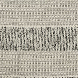 Black Horizontal-Stripe Chunky Knit, Poly-Viscose