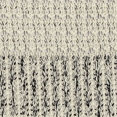 Beige Horizontal-Stripe Chunky Knit, Poly-Viscose, 250 gsm