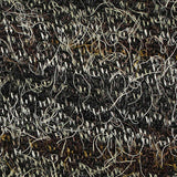 Dark Brown Horizontal-Stripe French Terry, Polyester — texture