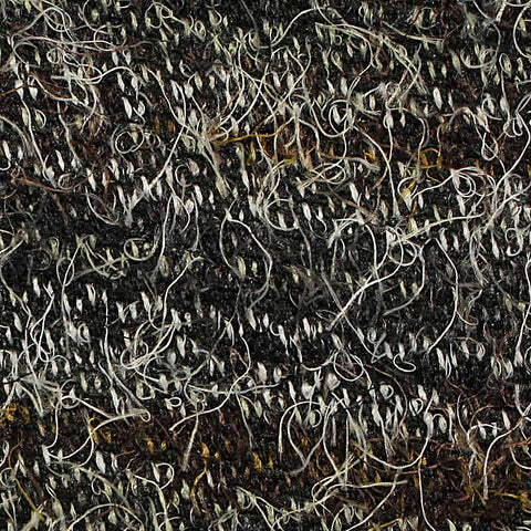 Dark Brown Horizontal-Stripe French Terry, Polyester