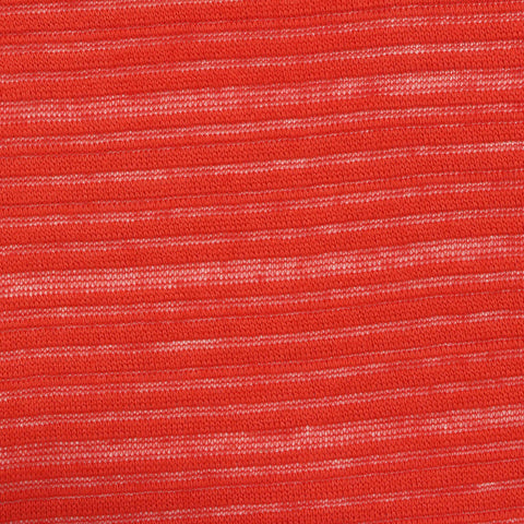 Red Textured-Band Chunky Knit, Viscose-Poly