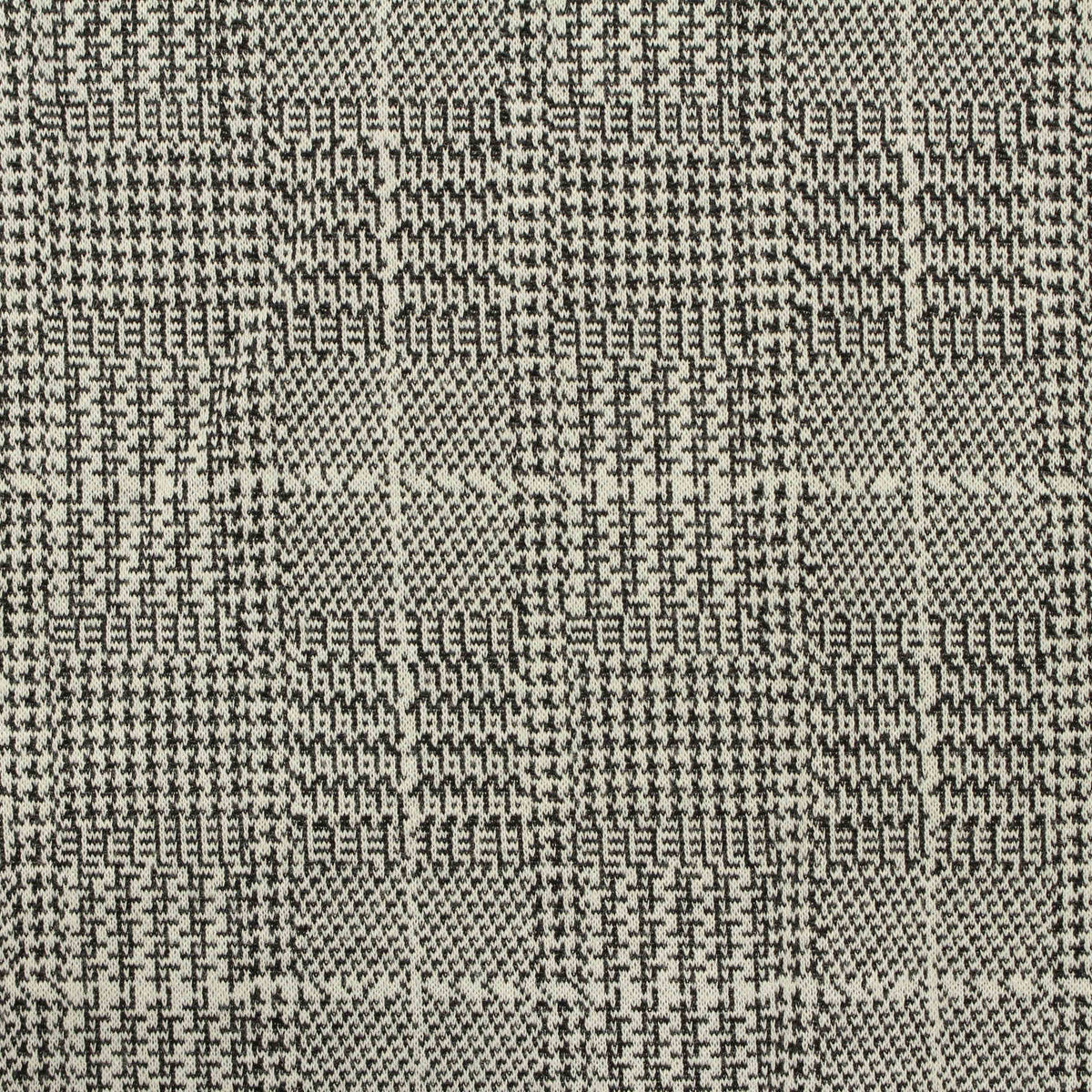 Black Fine-Houndstooth Jacquard, Poly-Viscose