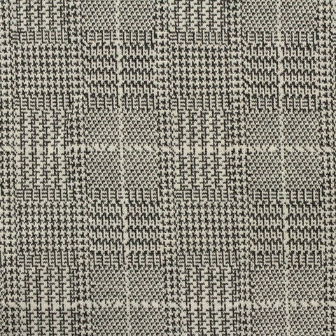 Black Fine-Houndstooth Jacquard, Poly-Viscose