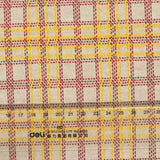 Cream Plaid Jacquard, Polyester