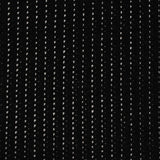 White Vertical-Stripe Chenille, Polyester