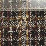 Black Textured-Plaid Jacquard, Poly-Viscose