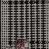Black Floral Jacquard, Polyester — texture
