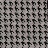 Black Houndstooth Jacquard, Polyester — texture