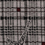 Grey Plaid Knit, Polyester — texture