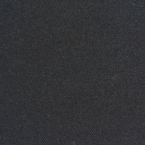 Polyester Stretch Piqué Knit Fabric, 155 gsm, 145 cm — Black