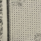 Black Geometric Jacquard, Viscose