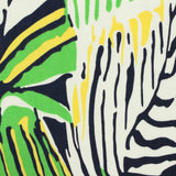Green Abstract Jersey Knit, Cotton