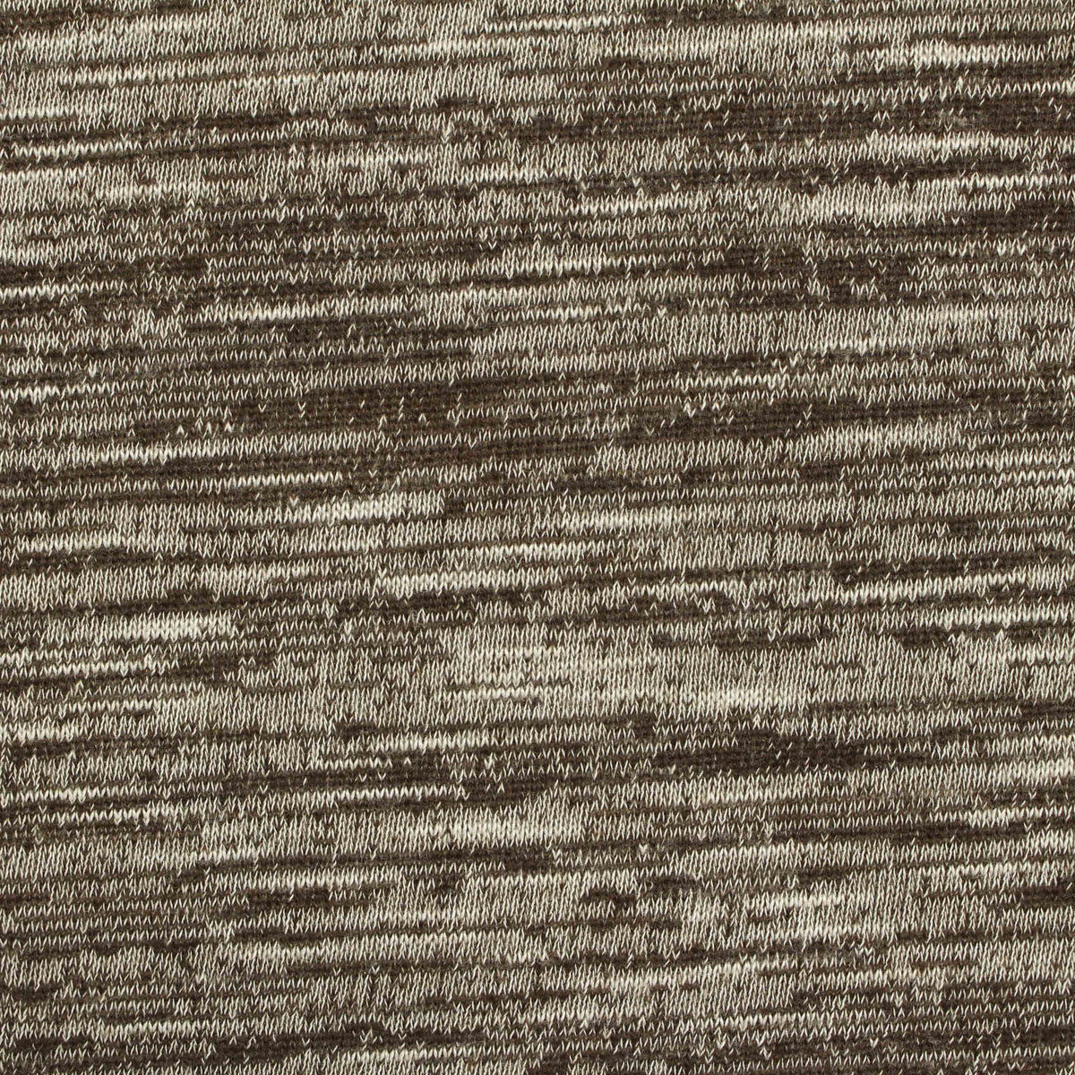 Brown Marl Chunky Knit, Poly-Viscose, 229 gsm