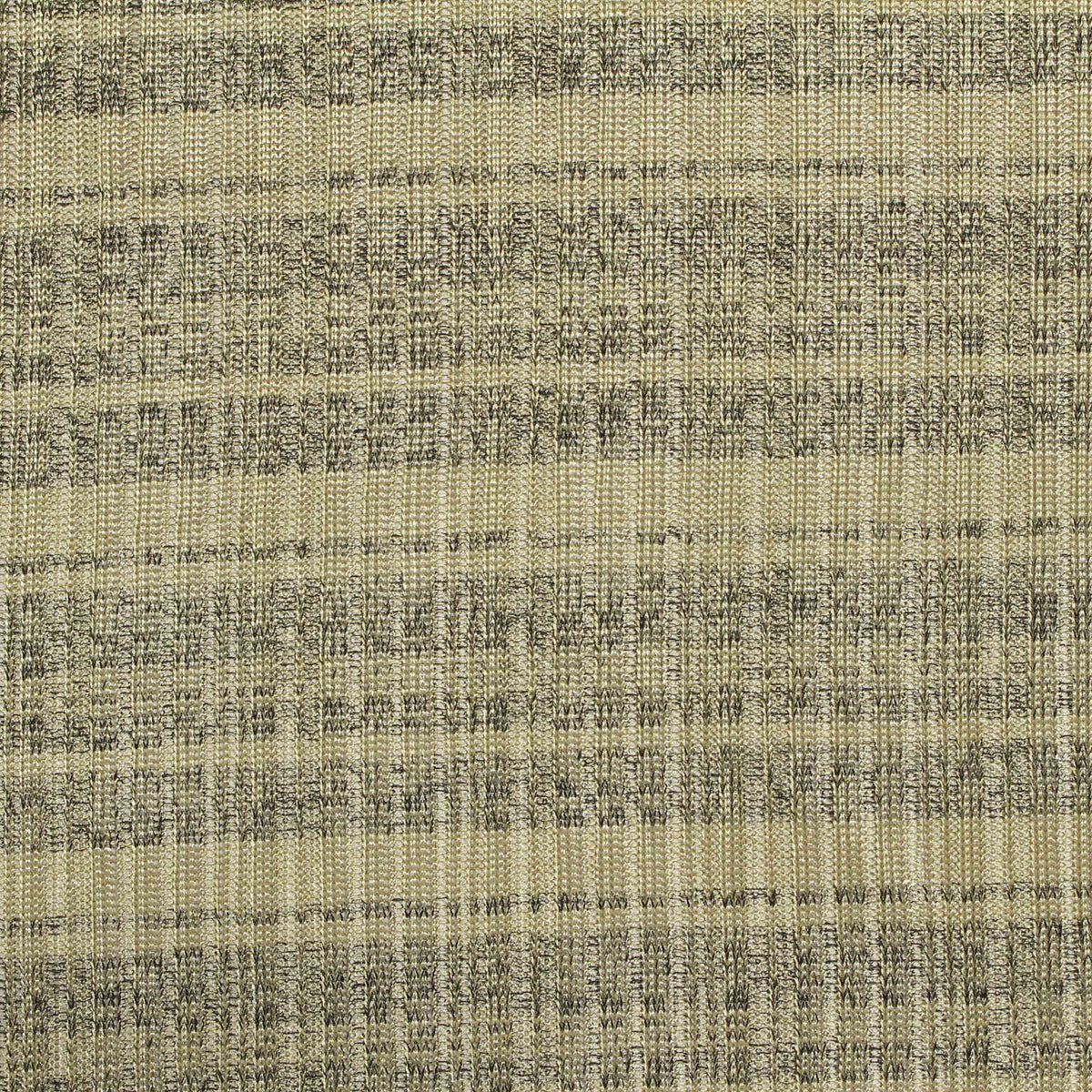Light Beige Horizontal-Stripe Rib Knit, Polyester, 180 gsm