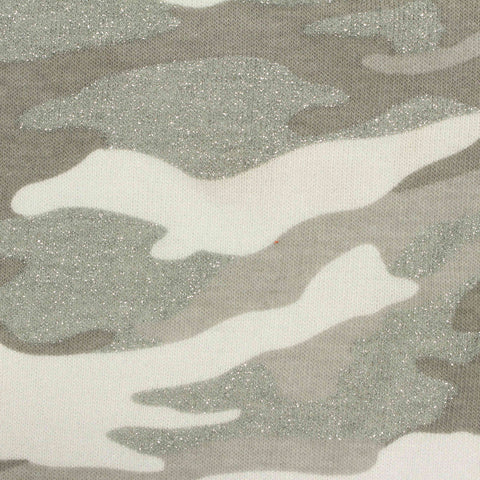 Grey Glitter-Camo Knit, Poly-Viscose