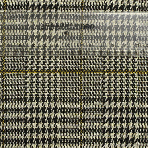 Black Houndstooth Jacquard, Polyester, 275 gsm