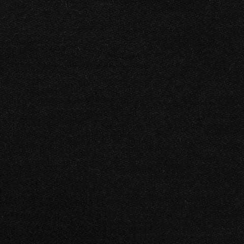 Slub Viscose Cotton Stretch French Terry Fabric, 217 gsm, 175 cm — Black