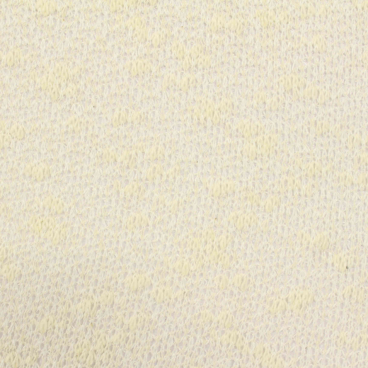 Light Yellow Marl Chunky Knit, Cotton-Poly, 111 gsm