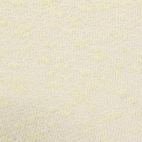 Light Yellow Marl Chunky Knit, Cotton-Poly, 111 gsm