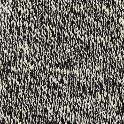 Black Marl Chunky Knit, Poly-Acrylic, 416 gsm