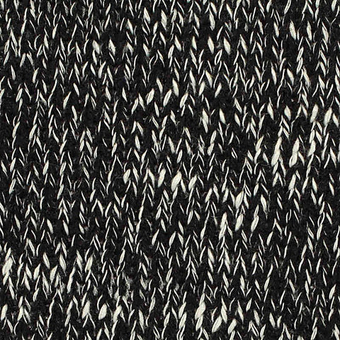 Black Marl Chunky Knit, Poly-Cotton, 434 gsm