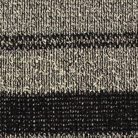 Dark Grey Horizontal-Stripe Chunky Knit, Poly-Viscose, 195 gsm