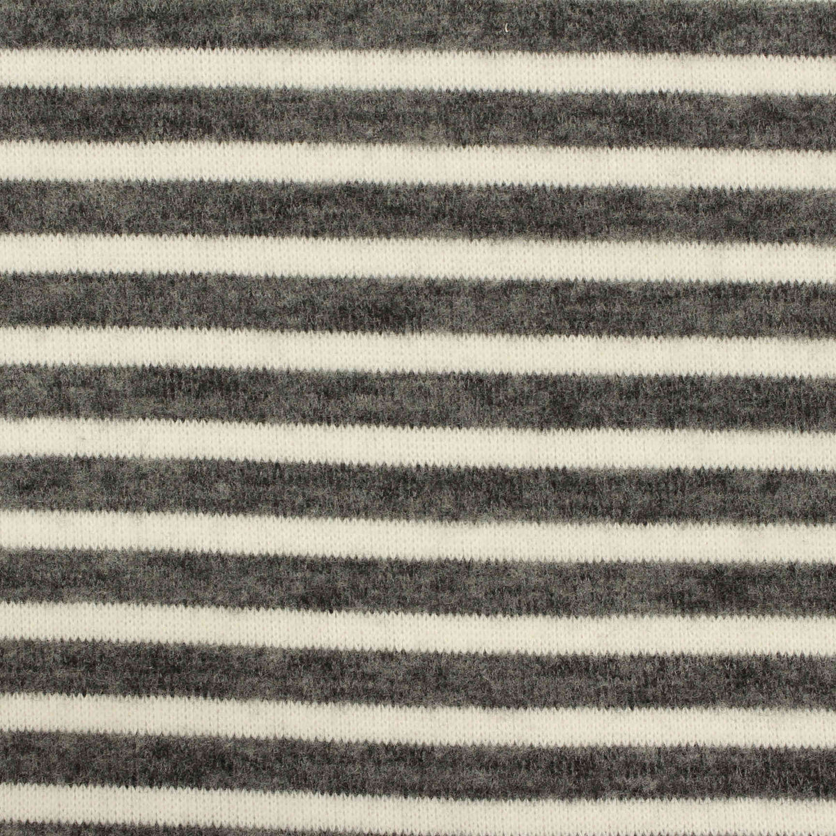 Grey Stripes Chunky Knit, Poly-Viscose
