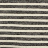 Grey Stripes Chunky Knit, Poly-Viscose