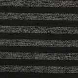 Black Stripes Chunky Knit, Poly-Viscose