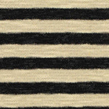 Black Horizontal-Stripe Knit, Cotton-Poly — texture