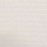 Striped Chunky Knit Fabric, 195 gsm, 166 cm — White