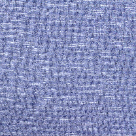Blue Marl Chunky Knit, Viscose-Poly, 245 gsm