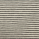 Black Horizontal-Stripe Chunky Knit, Poly-Viscose