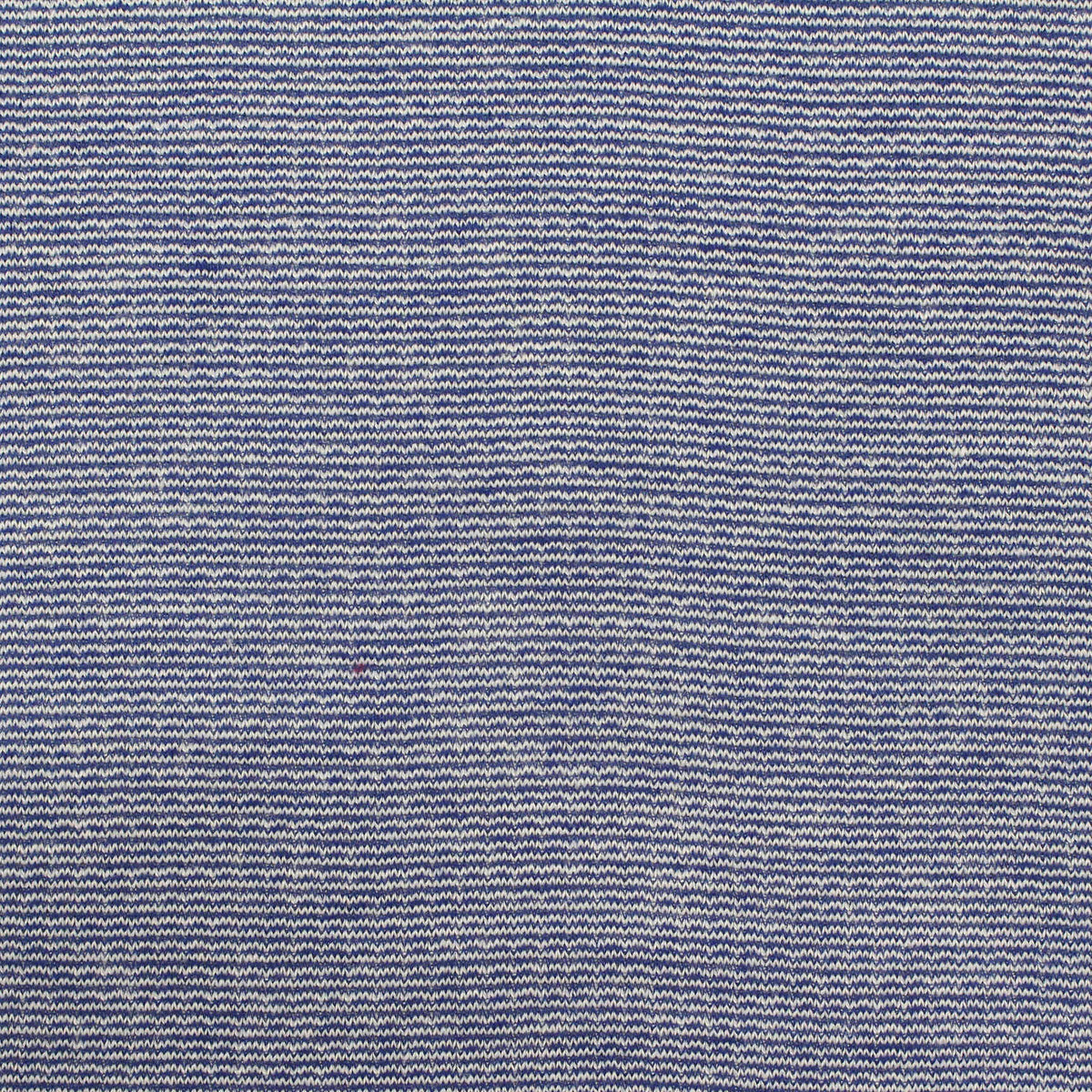 Blue Horizontal-Stripe Interlock Knit, Poly-Viscose