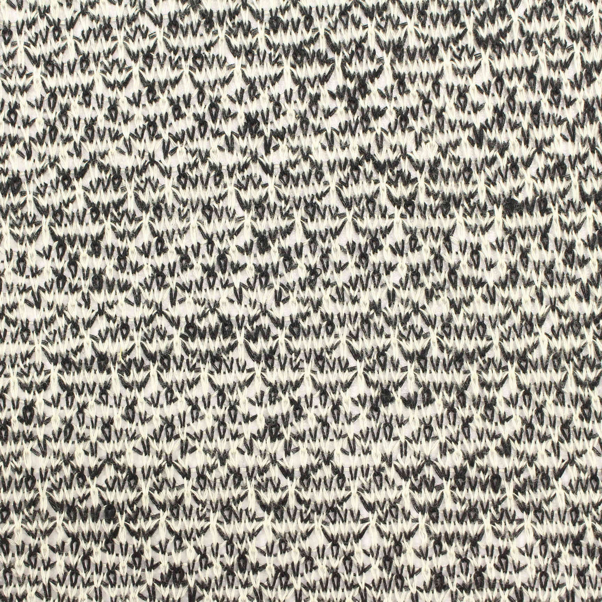 Jacquard Polyester Viscose Stretch Chunky Knit Fabric, 150 gsm, 149 cm — White