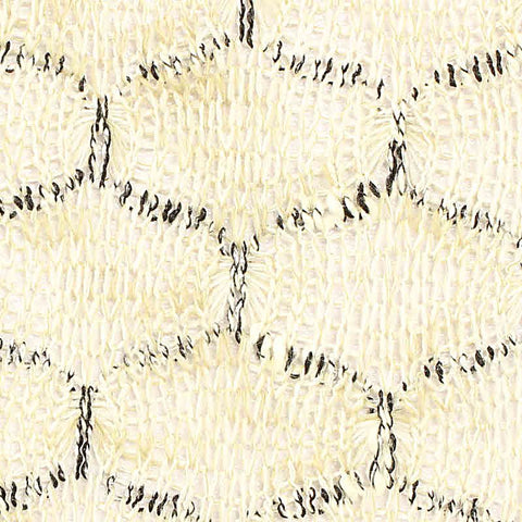 Cream Honeycomb Chunky Knit, Poly-Cotton