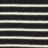 Black Horizontal-Stripe Chunky Knit — texture
