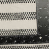 Dark Grey Stripes Chunky Knit, Poly-Metallic