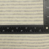 Light Grey Stripes Chunky Knit, Cotton-Viscose